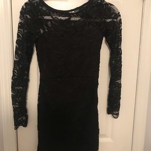 lace black dress